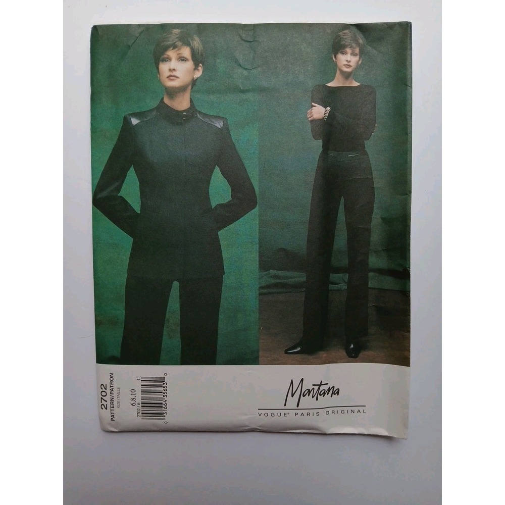 Vintage Sewing Pattern VOGUE 2702 Montana SZ 6-8-10 UNCUT Paris Original